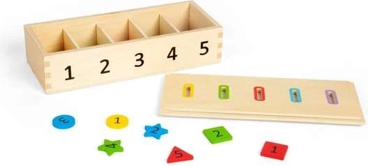 Bigjigs Toys színek, formák és számok rendezése