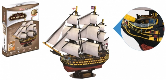 HMS Victory 3D puzzle vitorláshajó