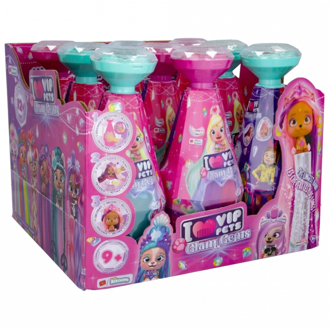 Vip Pets Glam Gems kisállat figura