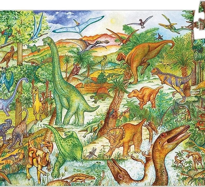 Djeco puzzle Dinoszauruszok 100 darabos