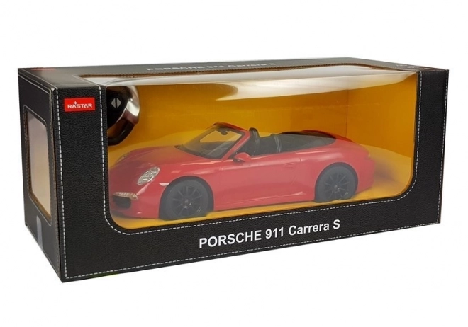 távirányítós Porsche 911 sportautó piros 1:14 méretarány