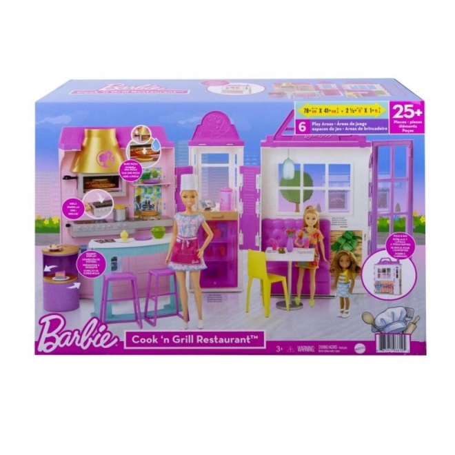 barbie étterem játékkészlet