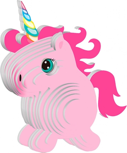 Cuki 3D rózsaszín unikornis