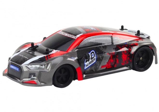 távirányítós drift autó piros 1:18