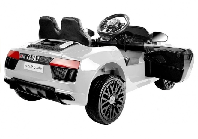 Elektromos Audi R8 Spyder gyerekautó fehér