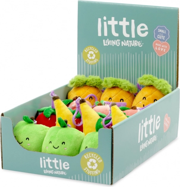 Mini gyümölcs plüss kulcstartó 10 cm