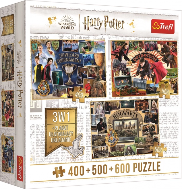 Harry Potter három varázsló tornája, Kvaff kviddics és Roxfort puzzle készlet