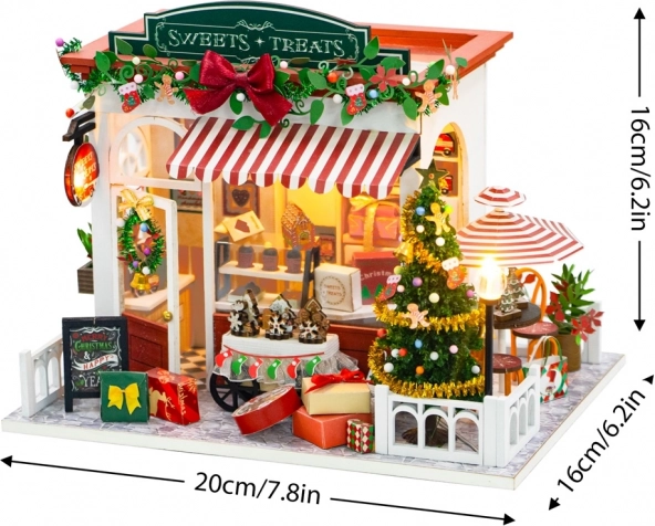 2Kids Toys miniatűr házikó karácsonyi cukrászda