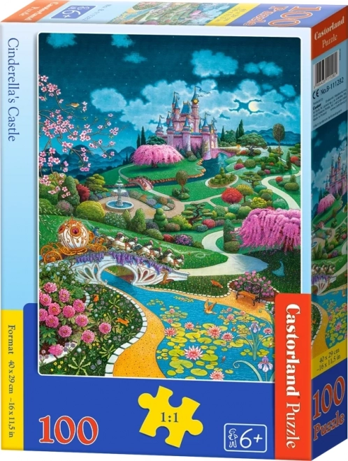 Hamupipőke kastélya puzzle - 100 darabos