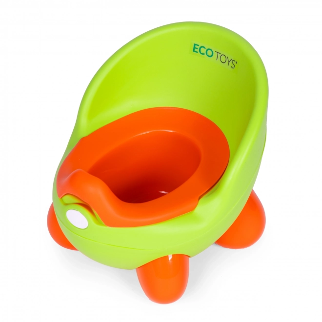 Gyerek bili levehető betéttel csúszásmentes lábakkal zöld ECOTOYS