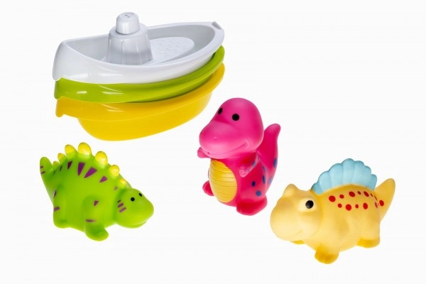 Vízben spriccelő hajók és dinoszauruszok