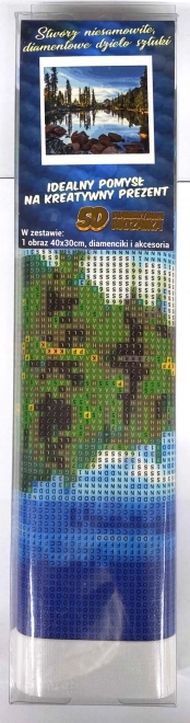 Gyémántfestés Nyugodt tó 30x40 cm