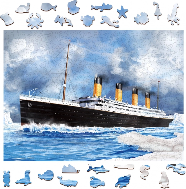 Fa puzzle Titanic 505 darab