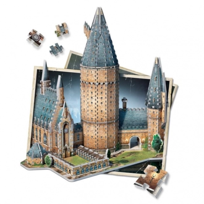 Harry Potter Roxfort nagyterme 3D puzzle, 850 darabos