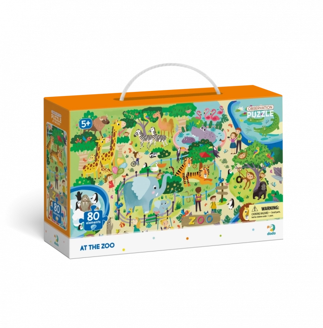 zoo állatos puzzle 80 darabos