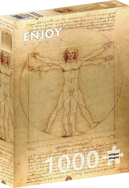Vitruviuszi ember puzzle 1000 darab