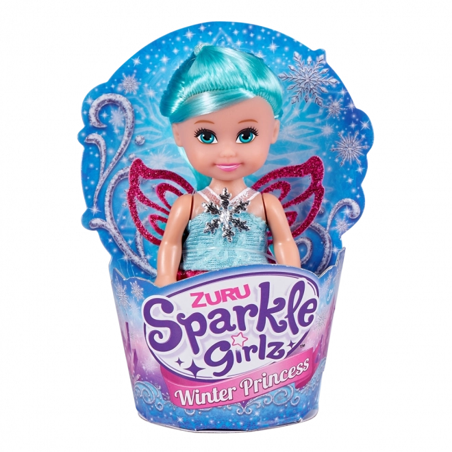 Téli hercegnő Sparkle Girlz baba kúpban