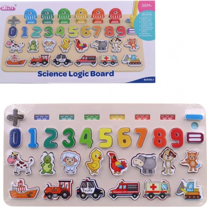 Tudományos Puzzle Számok és Állatok