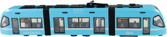 Modern villamos Ostrava kék 47 cm