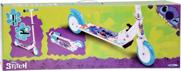 Összecsukható roller Disney STITCH fehér gyermekeknek 50 kg-ig