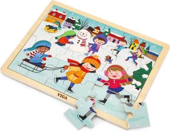 Masszív fa alap a könnyű kirakáshoz