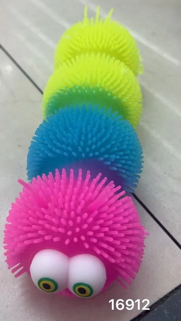 25 cm-es fényhatású szorítható hernyó
