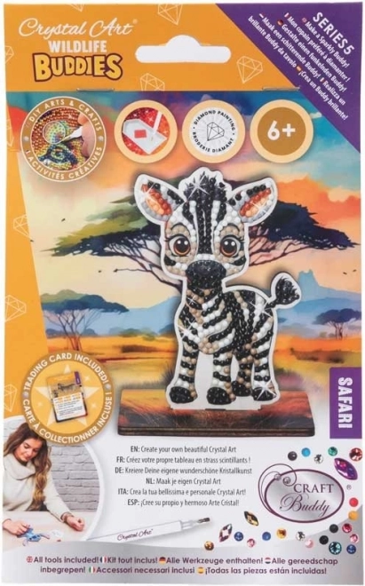 Gyémántfestés Safari: Zebra