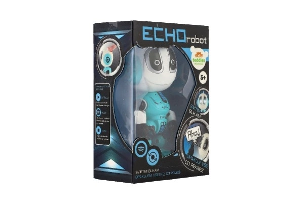 Robot ECHO mondatismétlő kék színű, 12cm