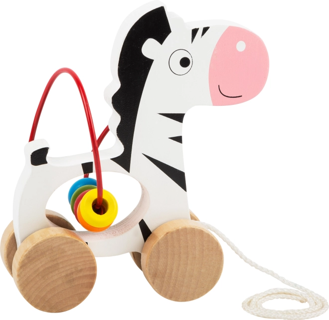 Húzható zebra gyöngypályával