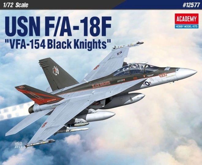 Műanyag makett USN F/A-18F VFA-154 Black Knights 1/72 méretarányban