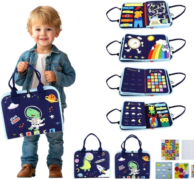 Szenzoros busy könyv – Űr témájú 2Kids Toys