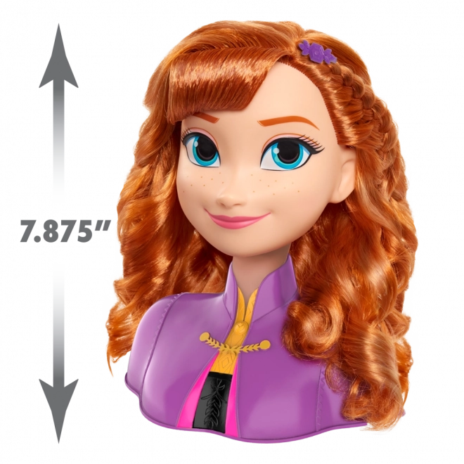 Frozen 2 Anna hajformázó fej