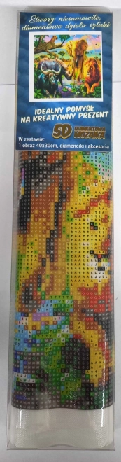 Norimpex Gyémántfestő Állatok Királysága 30x40cm