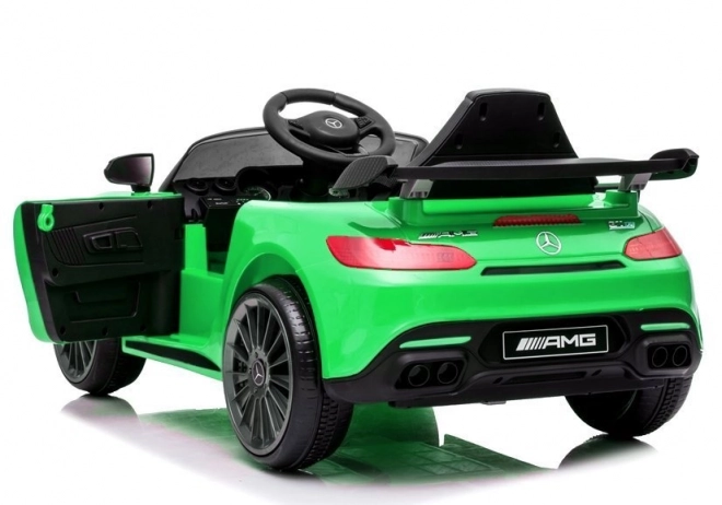 Mercedes AMG GT R zöld elektromos autó gyermekeknek