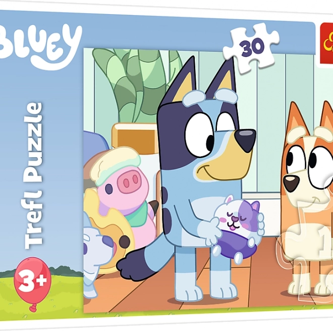 Puzzle Trefl Bluey motívummal, 30 darab