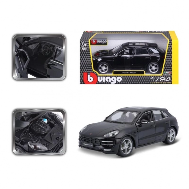 Porsche Macan fekete modell 1:24 Bburago