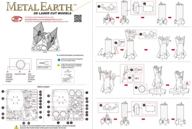 metal earth 3d puzzle star wars: tie fighter