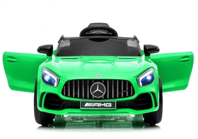 Mercedes AMG GT R zöld elektromos autó gyermekeknek