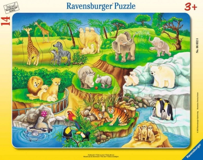 látogatás az állatkertbe Ravensburger puzzle