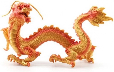 Arany Kínai Sárkány Figura 15,5 cm