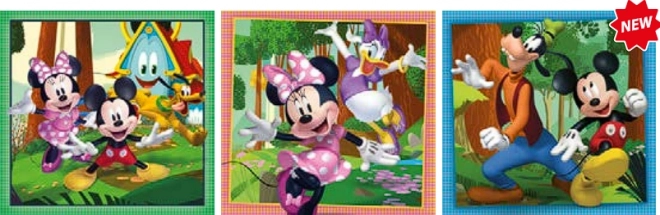 Clementoni puzzle Mickey és barátai 3x48 darab