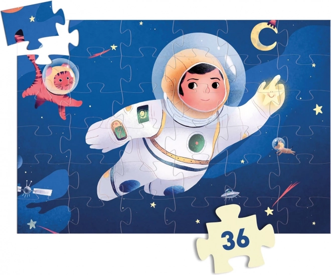 Asztronauta puzzle a Holdon 36 darab