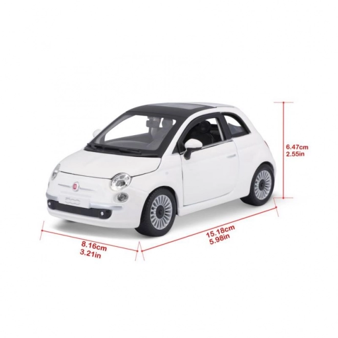 Bburago Fiat 500 fém modell