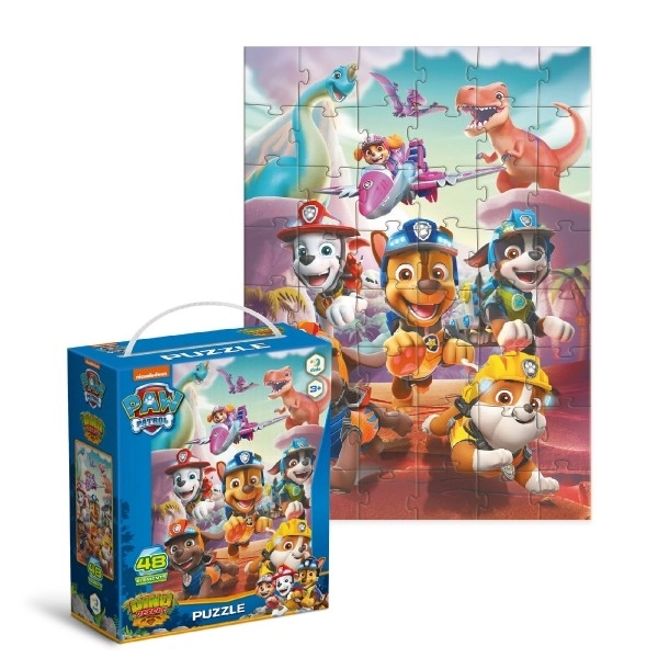 Paw Patrol dinoszaurusz mentés puzzle - 48 darab