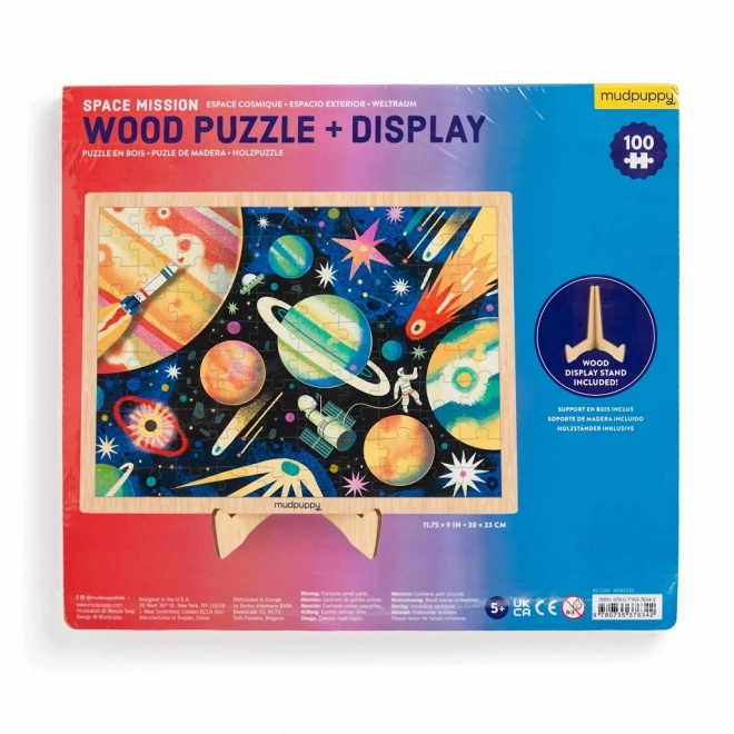 Mudpuppy űrbeli kaland fa puzzle - 100 darabos