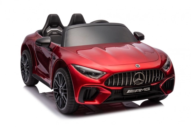 Mercedes AMG SL63 pirosra festett akkumulátoros autó