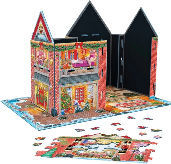 Eurographics 3D karácsonyi házikó puzzle 1100 darab