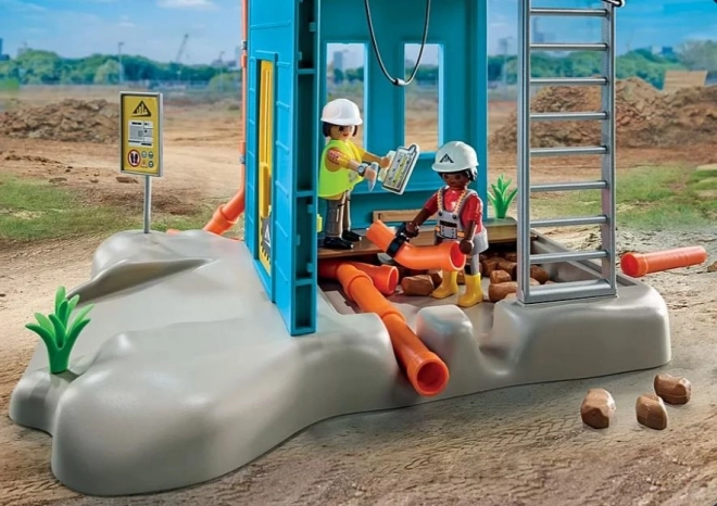 Playmobil építkezési helyszín játékkészlet