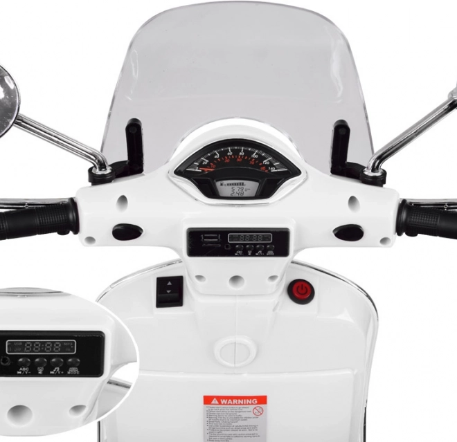 Elektromos Vespa GTS Super robogó gyerekeknek – Fehér