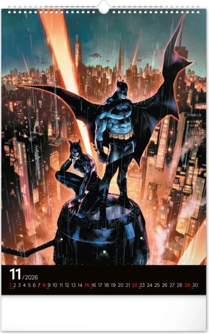 Fali naptár Batman Sötét 2026